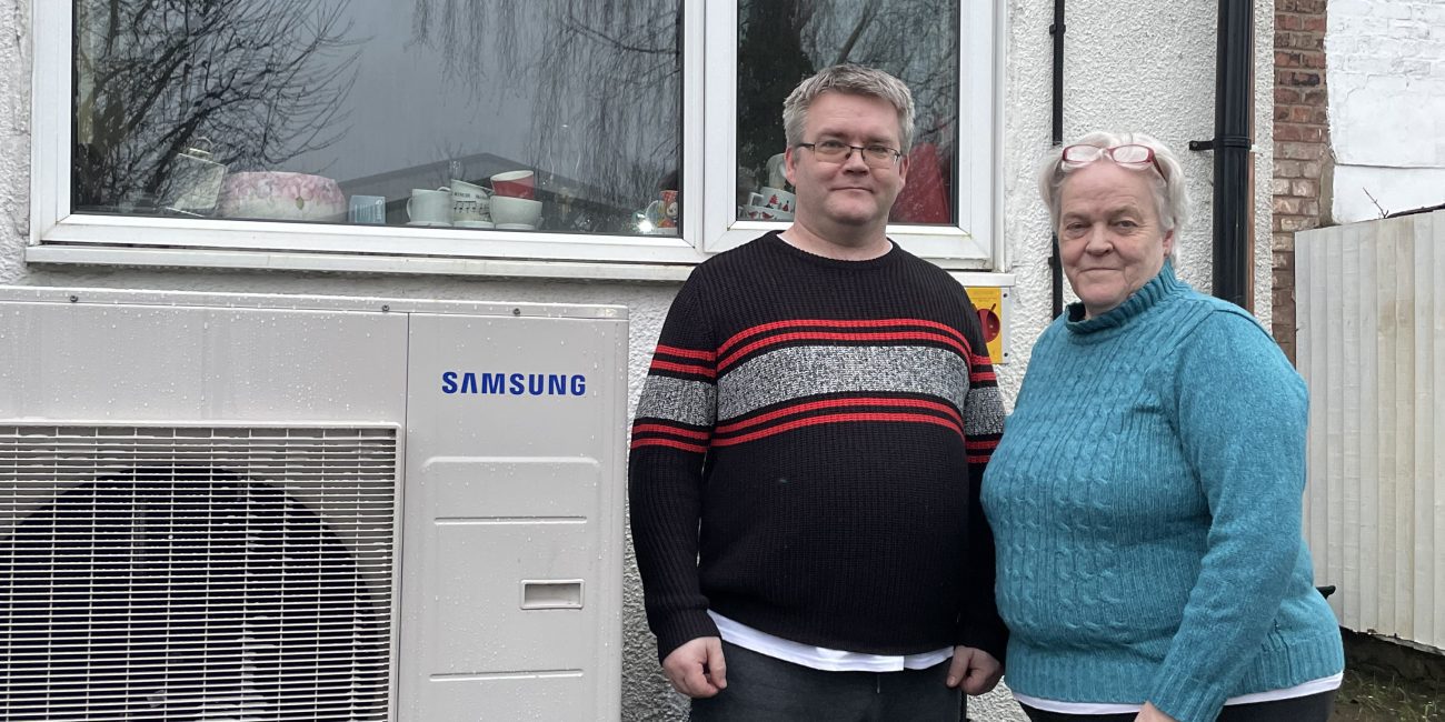 Annmaria and Tony - a mother and son whose lives have been completely transformed by upgrading their home with renewable energy and ECO4.